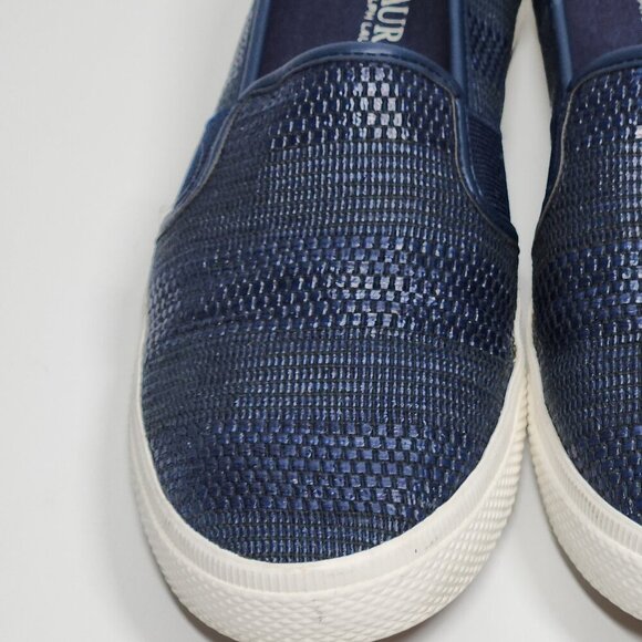 Lauren Ralph Laren Women's Navy Blue Slip on Sneakers Size 6 - Picture 4 of 10